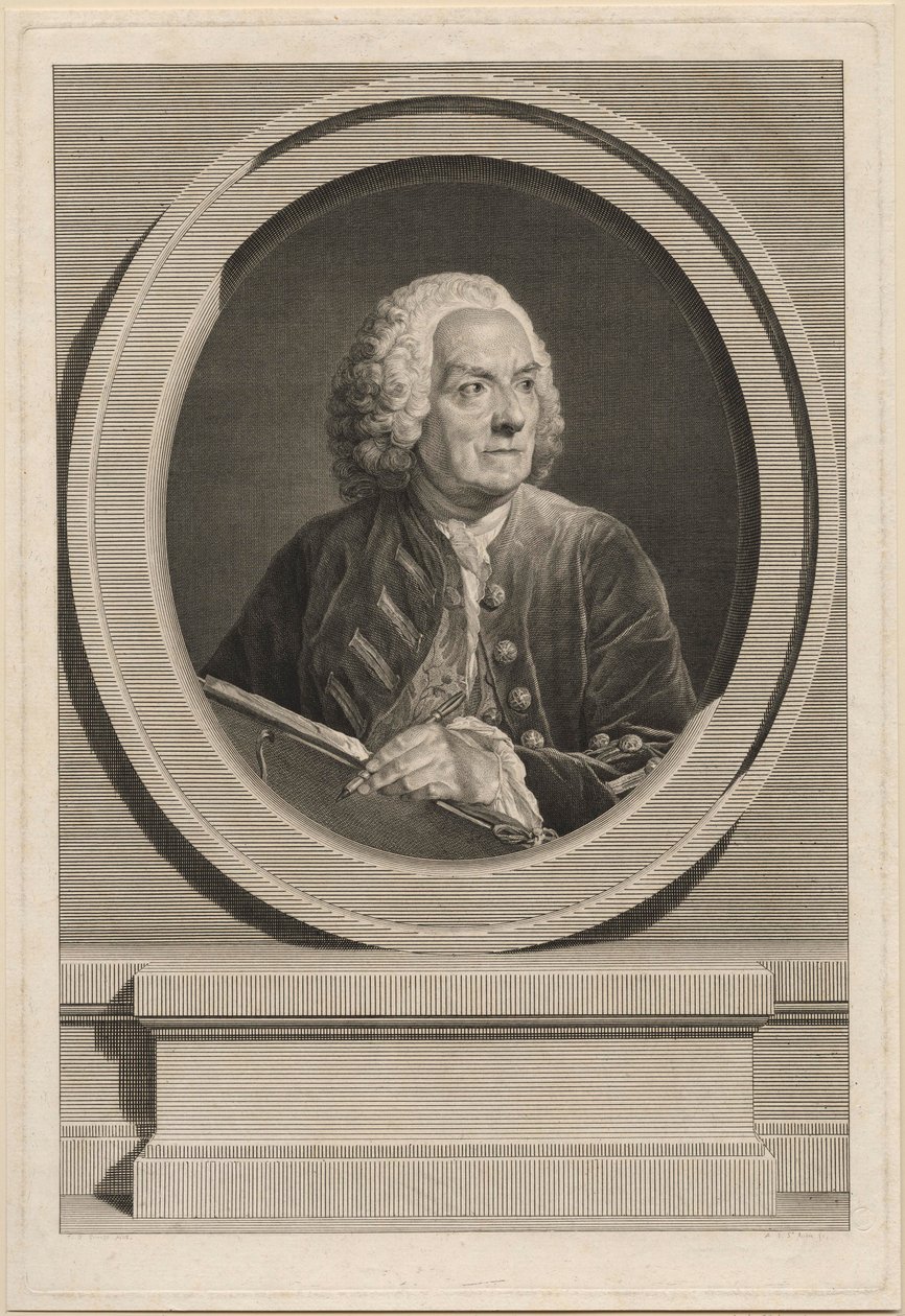 Louis de Silvestren muotokuva tekijältä Augustin de Saint Aubin
