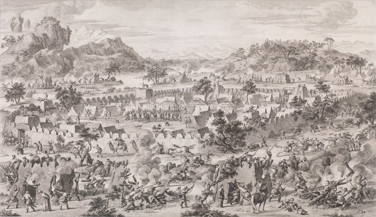 Tonguzluqin taistelu, 1773. tekijältä Augustin de Saint Aubin