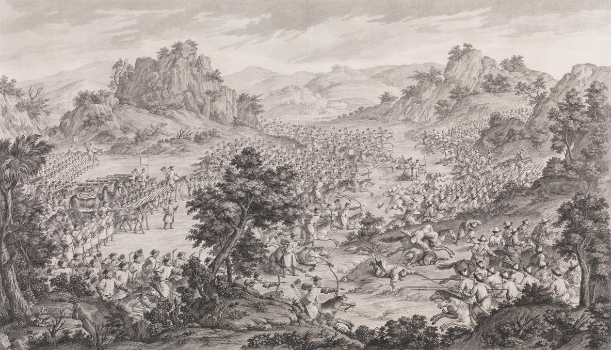 Qurmanin suuri voitto, 1770. tekijältä Augustin de Saint Aubin