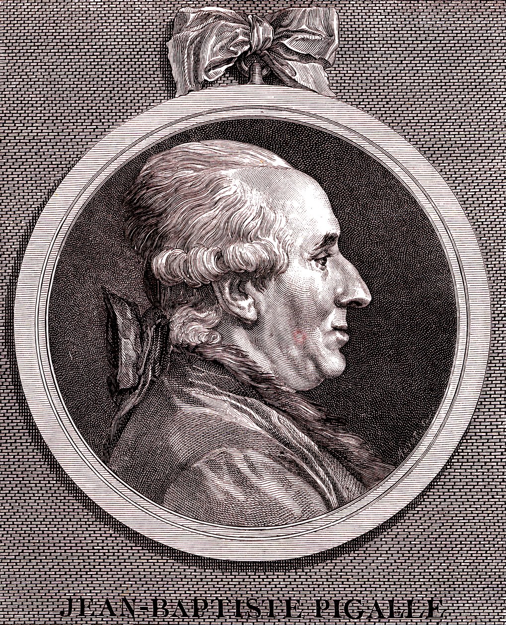 Jean Baptiste Pigalle tekijältä Augustin de Saint Aubin