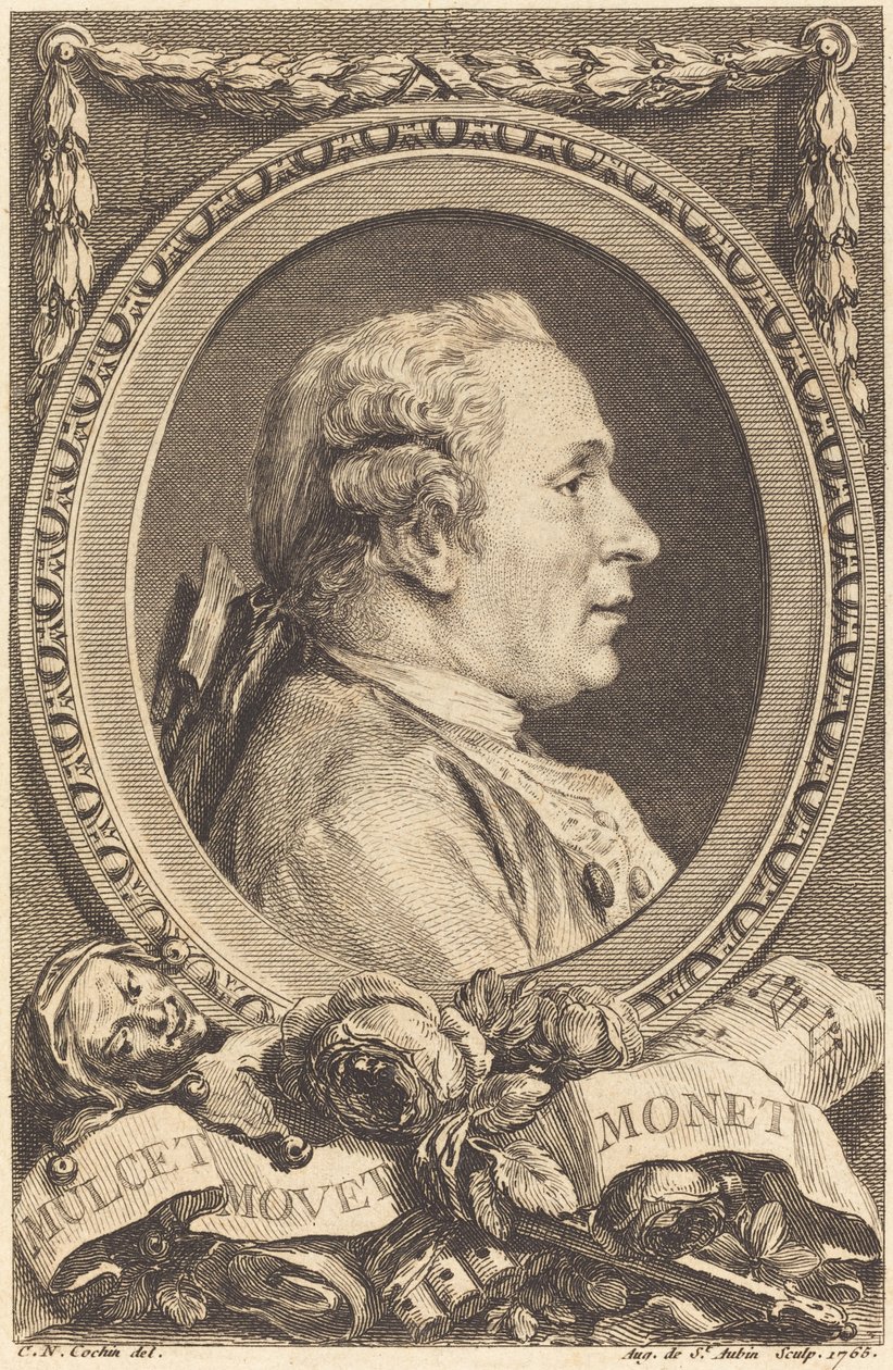 John Monet tekijältä Augustin de Saint Aubin after Charles Nicolas Cochin II