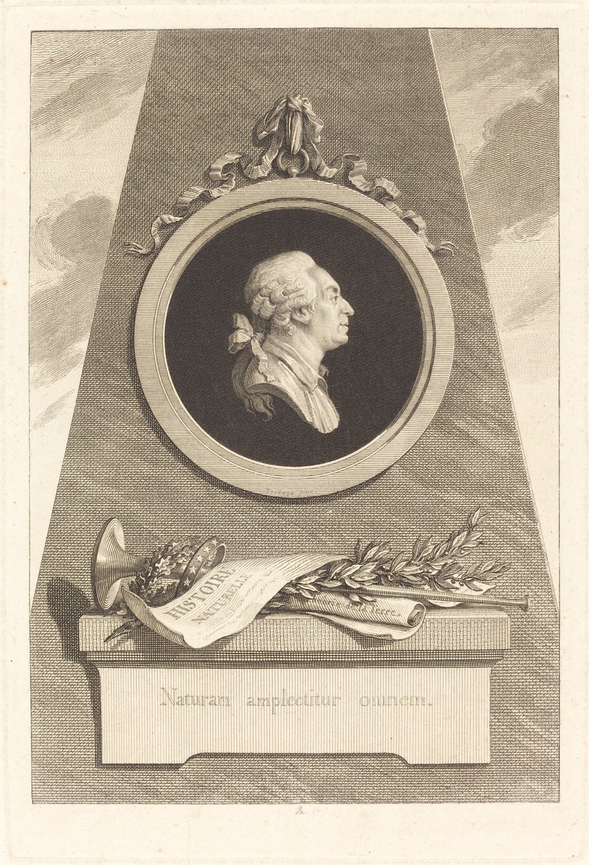 Buffonin kreivi tekijältä Augustin de Saint Aubin after Piat Joseph Sauvage
