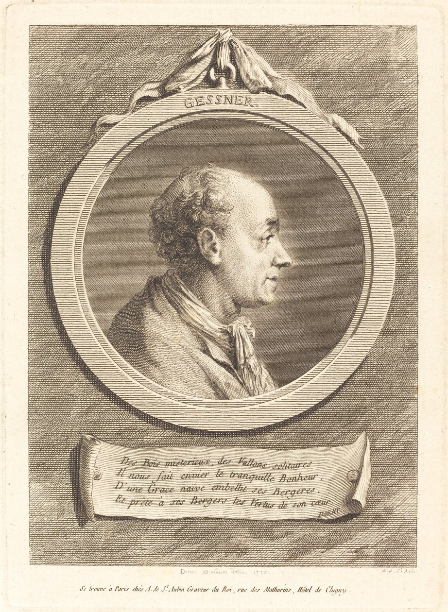 Solomon Gessner tekijältä Augustin de Saint Aubin after Vivant Denon