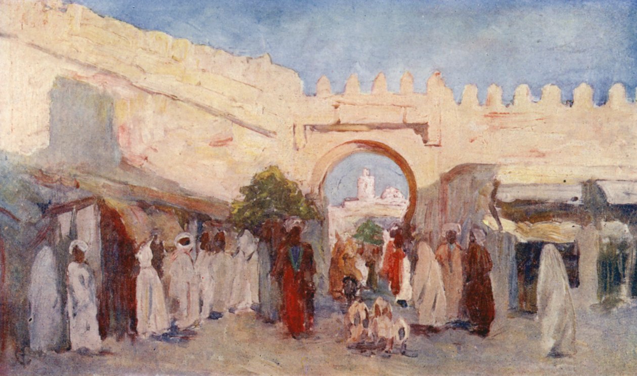Kaupungin portti, Kairouan (värilitro) tekijältä Augustine Fitzgerald