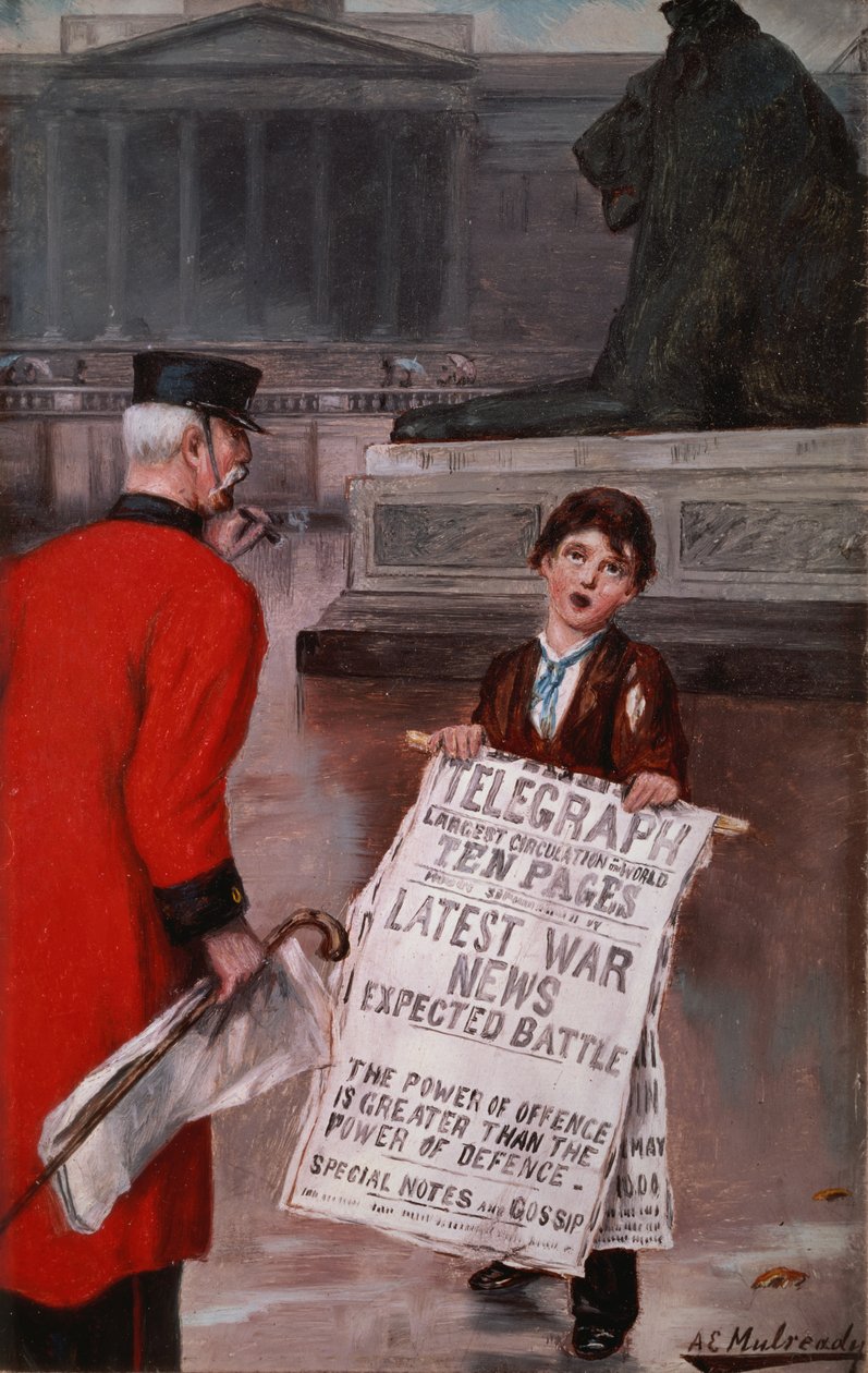War News, n. 1900 tekijältä Augustus Edward Mulready