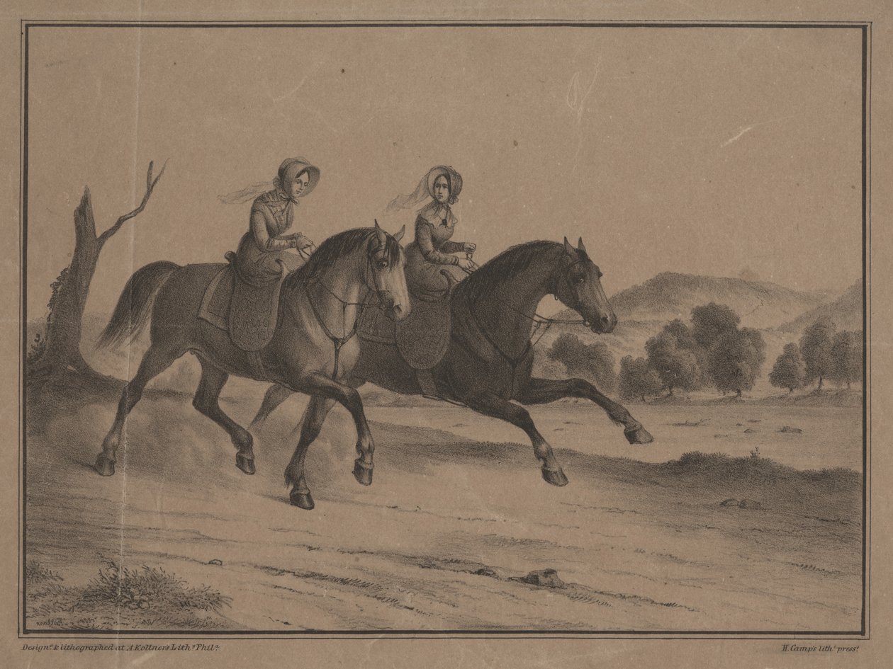 Sunnuntai maalla, 1850 tekijältä Augustus Kollner