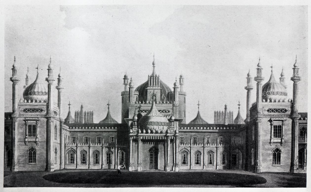 Brightonin paviljongin länsirintama tekijältä Augustus Welby Northmore Pugin