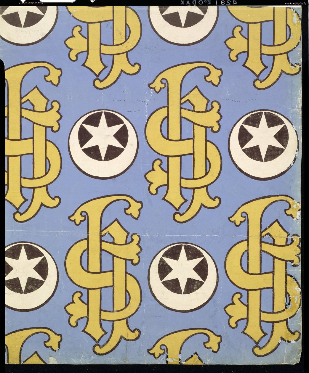 Tähti ja Clef kirkollinen taustakuva suunnittelu tekijältä Augustus Welby Northmore Pugin