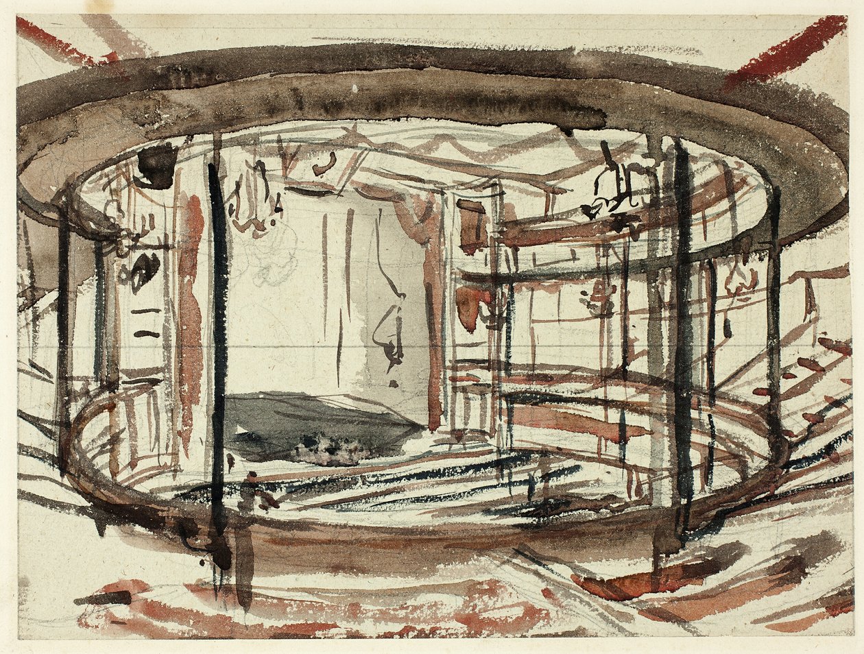 Tutkimus Sadlers Wells Theatrelle tekijältä Augustus Charles Pugin