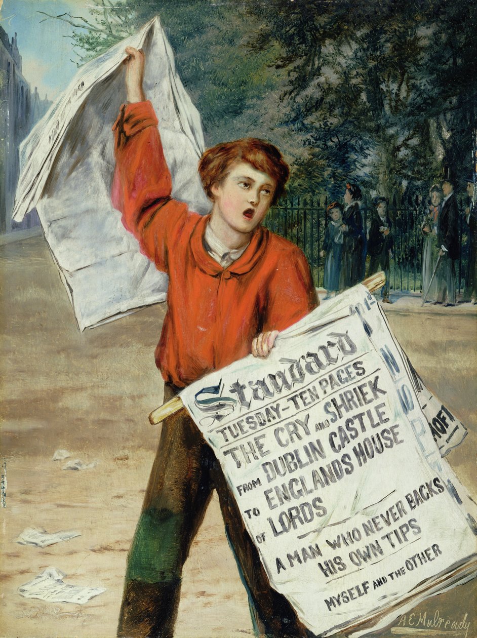 Newsboy tekijältä Augustus Edward Mulready
