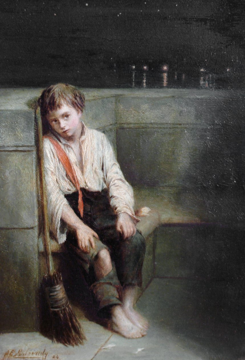 A London Jo - päivän loppu tekijältä Augustus Edwin Mulready