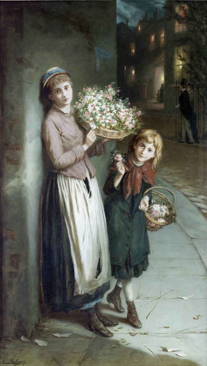 Kukka -tytöt - kesäyö tekijältä Augustus Edwin Mulready