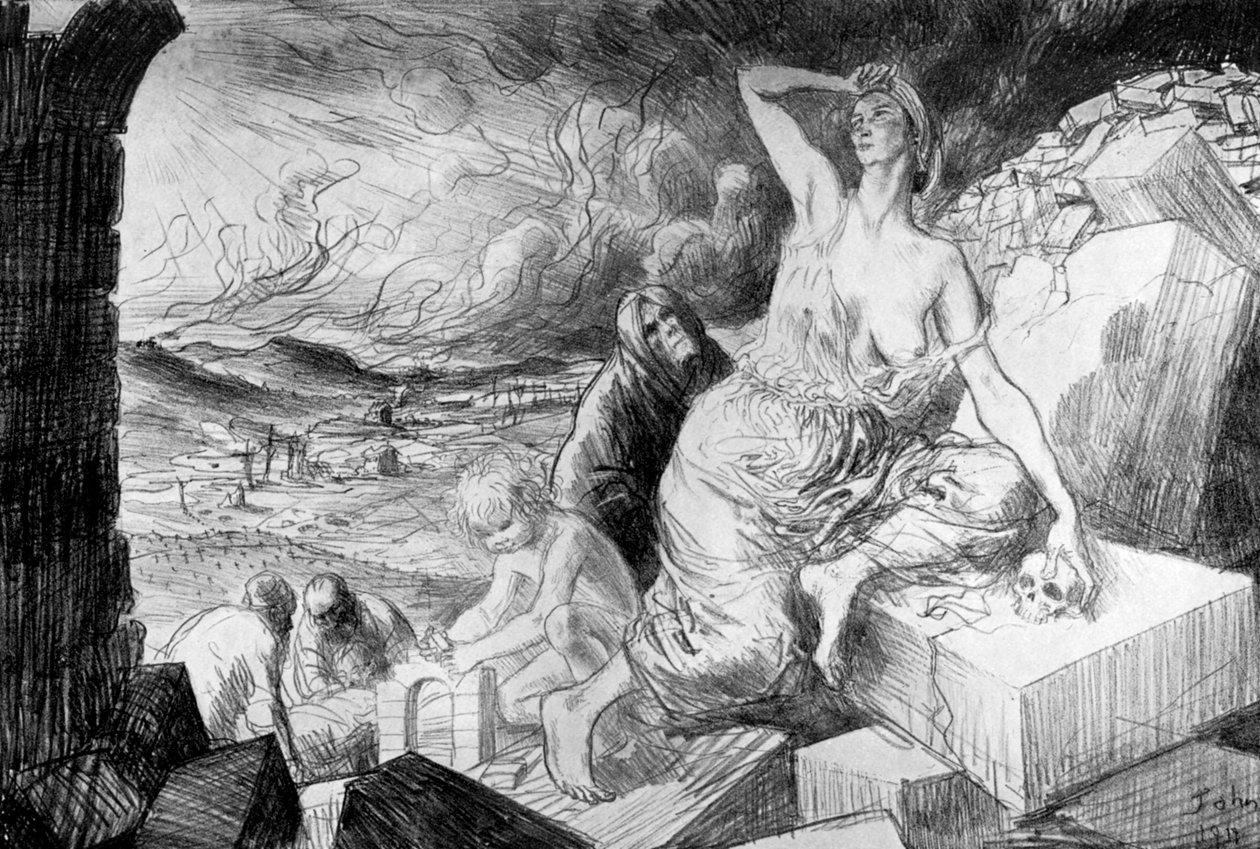 Aamunkoitto, 1917, c1920 tekijältä Augustus John