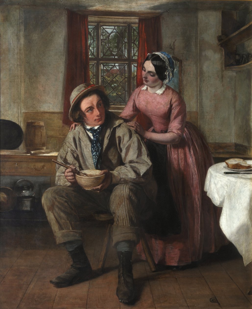 Charles Dickens Sir Charles Coldstreamin hahmossa, noin 1850 tekijältä Augustus Leopold Egg