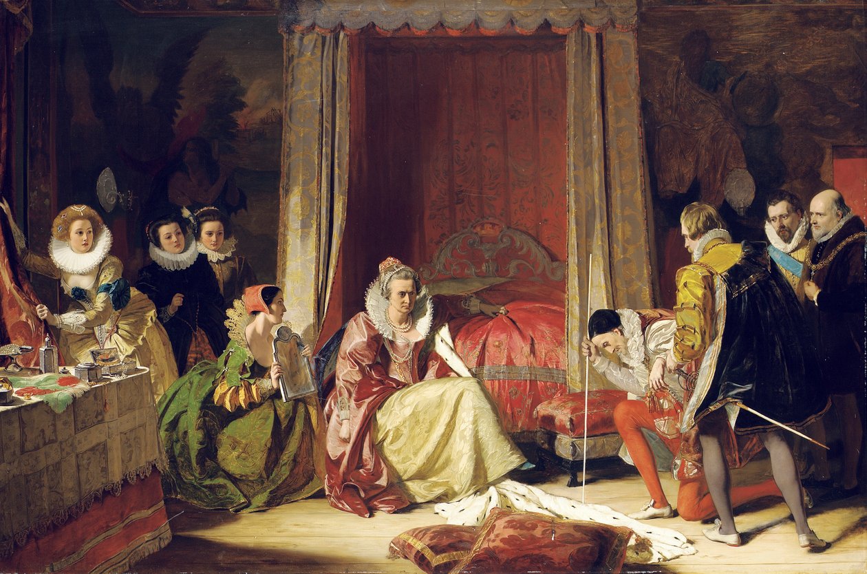 Kuningatar Elizabeth huomaa, ettei hän ole enää nuori tekijältä Augustus Leopold Egg