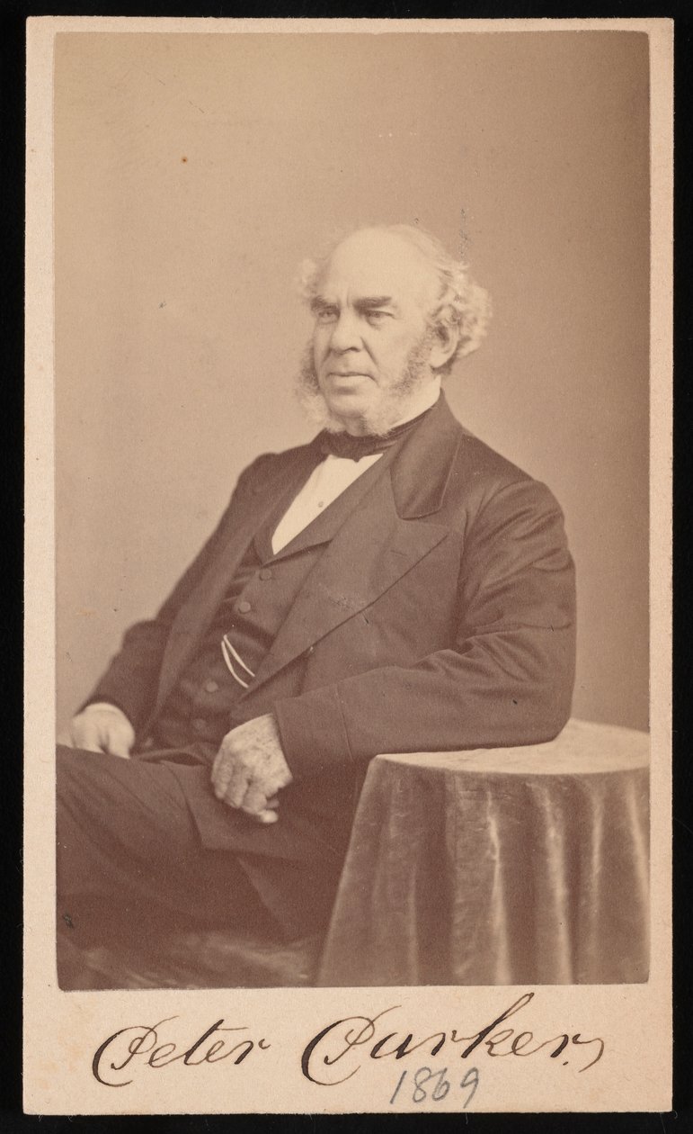 Peter Parkerin muotokuva 1804-1888, 1869. tekijältä Augustus Marshall