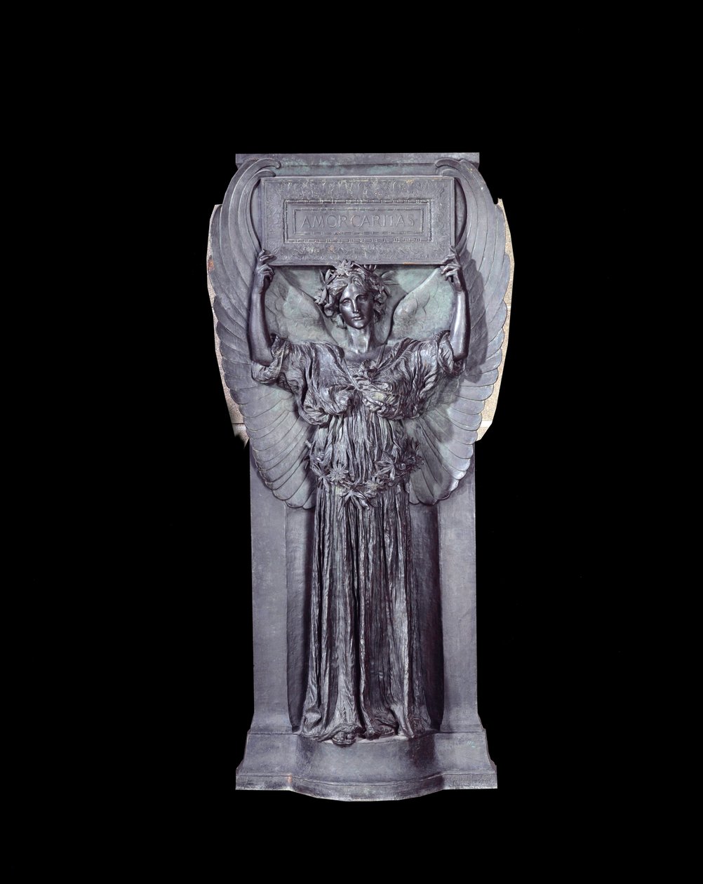 Rakkautta, rakkautta, rakkautta Korkea reliefi pronssissa Augustus Saint Gaudens (Saint-Gaudens) (1848-1907) tekijältä Augustus Saint Gaudens