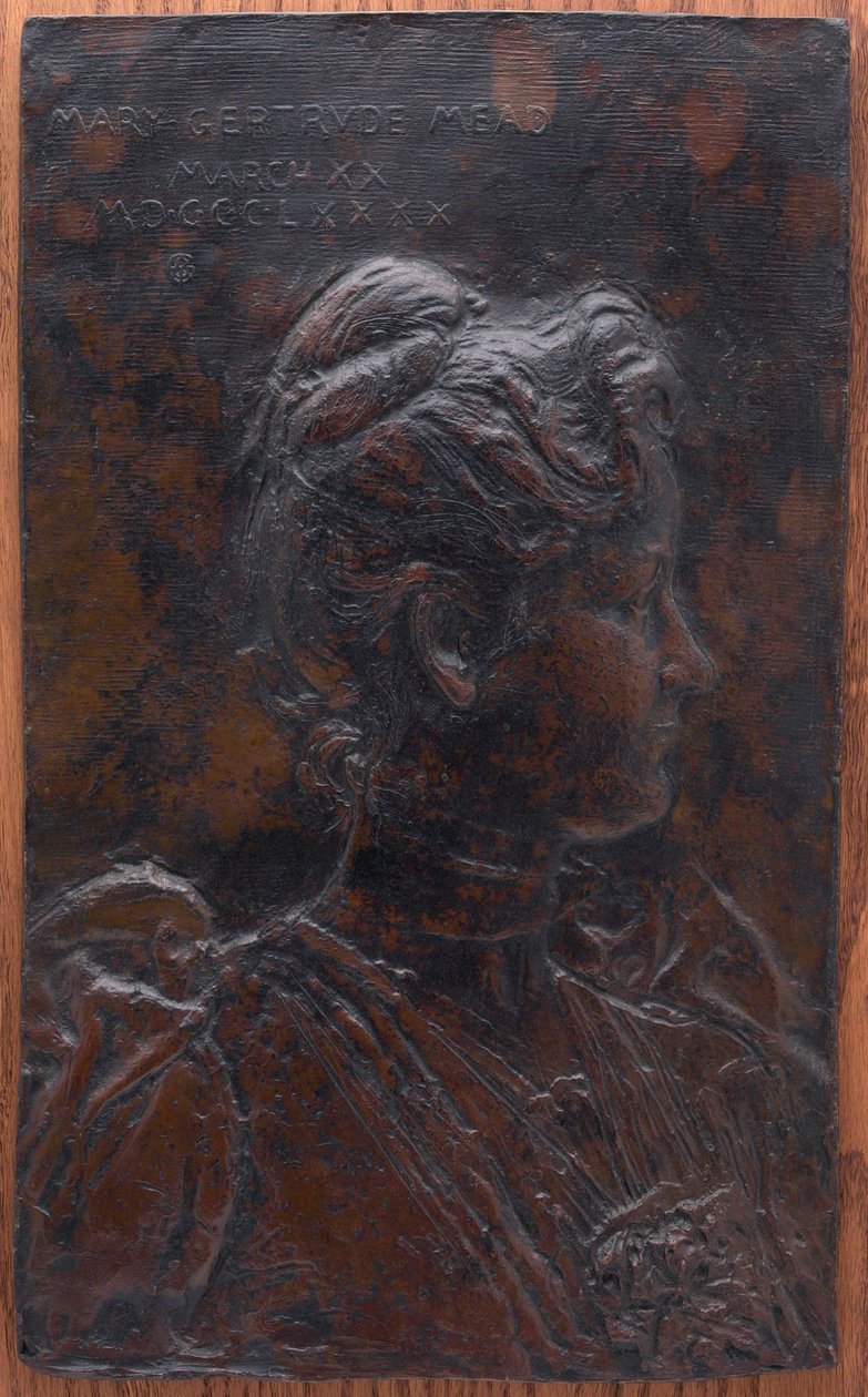 Mary Gertrude Mead (myöhemmin Mary Gertrude Abbey, 1851 tekijältä Augustus Saint Gaudens