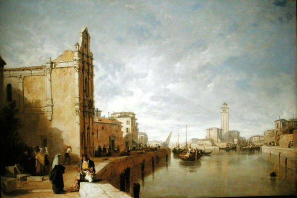 Venetsia (öljy kankaalle) tekijältä Augustus Wall Callcott