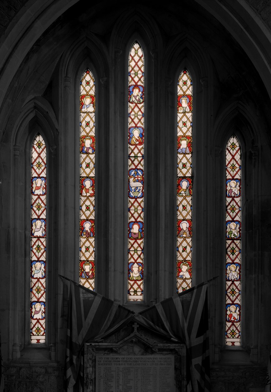 Karitsan palvonta, 1850 (lasimaalauksia) tekijältä Augustus Welby Northmore Pugin