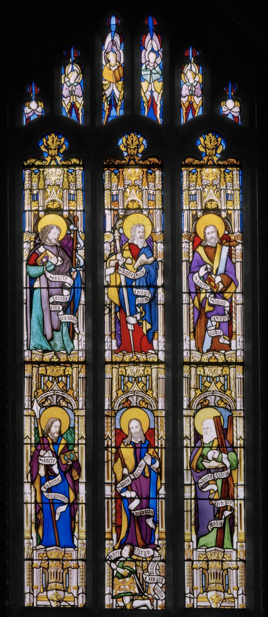 Apostolit, 1837 (lasimaalauksia) tekijältä Augustus Welby Northmore Pugin