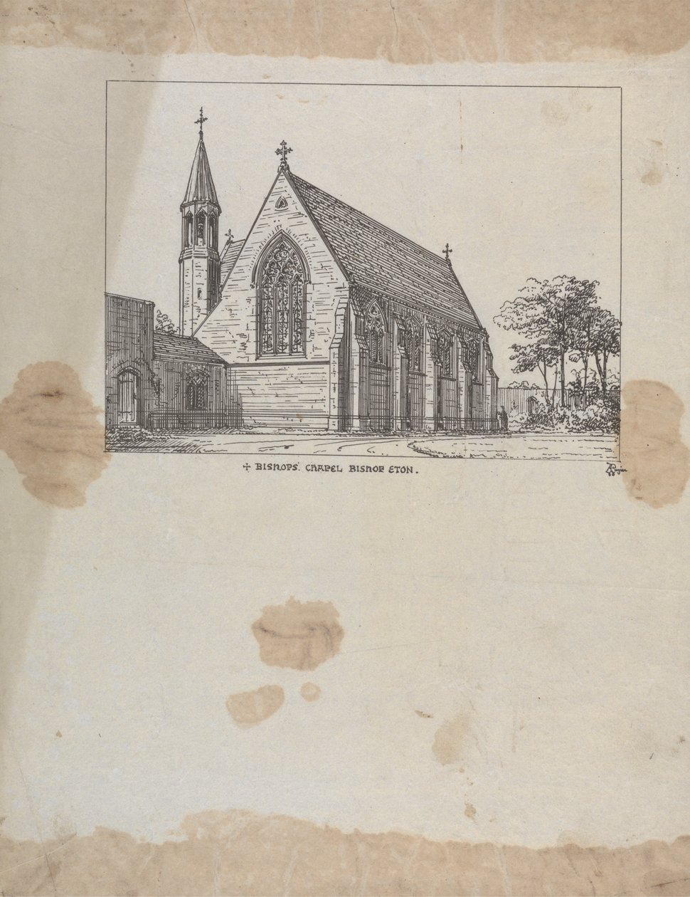 Piispan kappeli Bishop Eton (rakennettu noin 1845-1850) tekijältä Augustus Welby Northmore Pugin