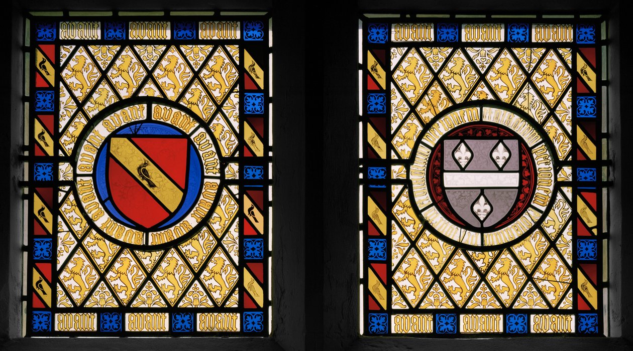 Ruokasalin ikkuna, 1844 (lasimaalauksia) tekijältä Augustus Welby Northmore Pugin