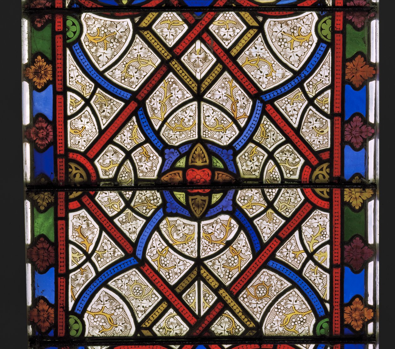 Itäikkuna, yksityiskohta, 1849 (lasimaalauksia) tekijältä Augustus Welby Northmore Pugin