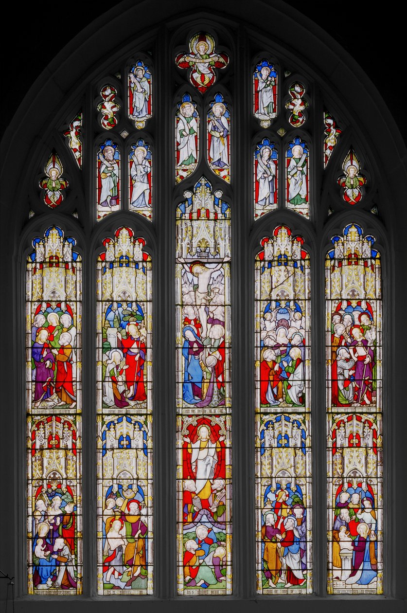 Kristuksen elämän tapahtumat, 1851 (lasimaalaukset) tekijältä Augustus Welby Northmore Pugin