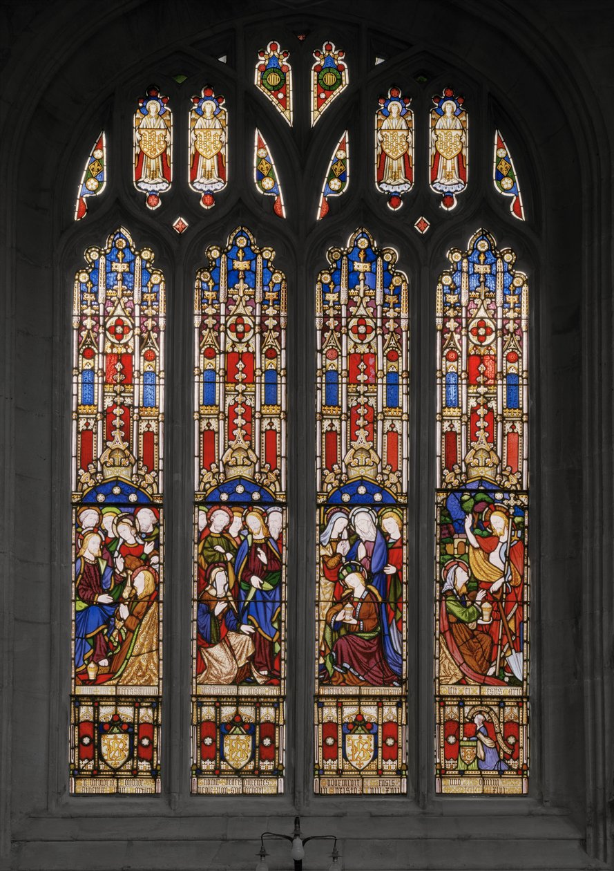 Tapahtumat Pyhän Maria Magdaleenan elämässä, 1848 (lasimaalauksia) tekijältä Augustus Welby Northmore Pugin