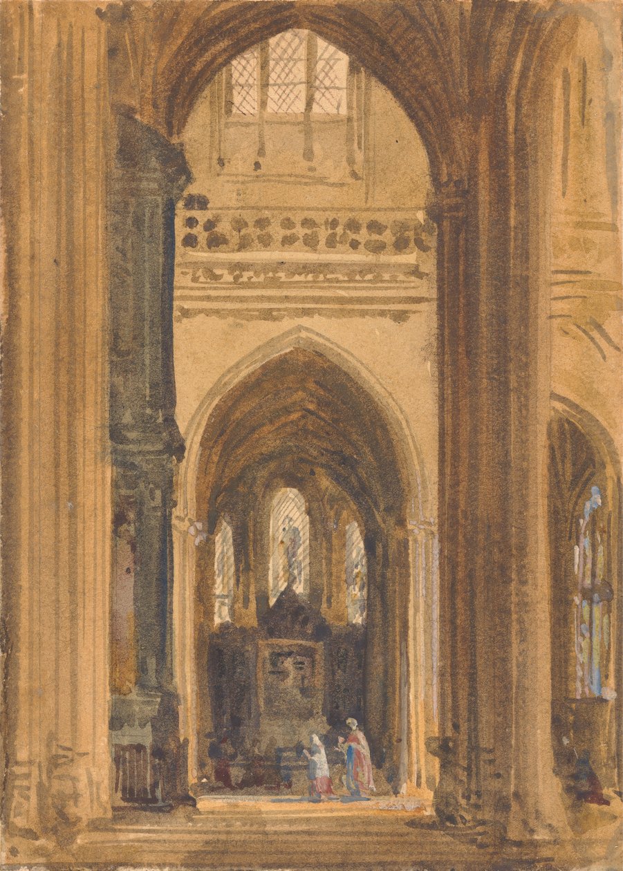 Goottilaisen kirkon sisustus tekijältä Augustus Welby Northmore Pugin