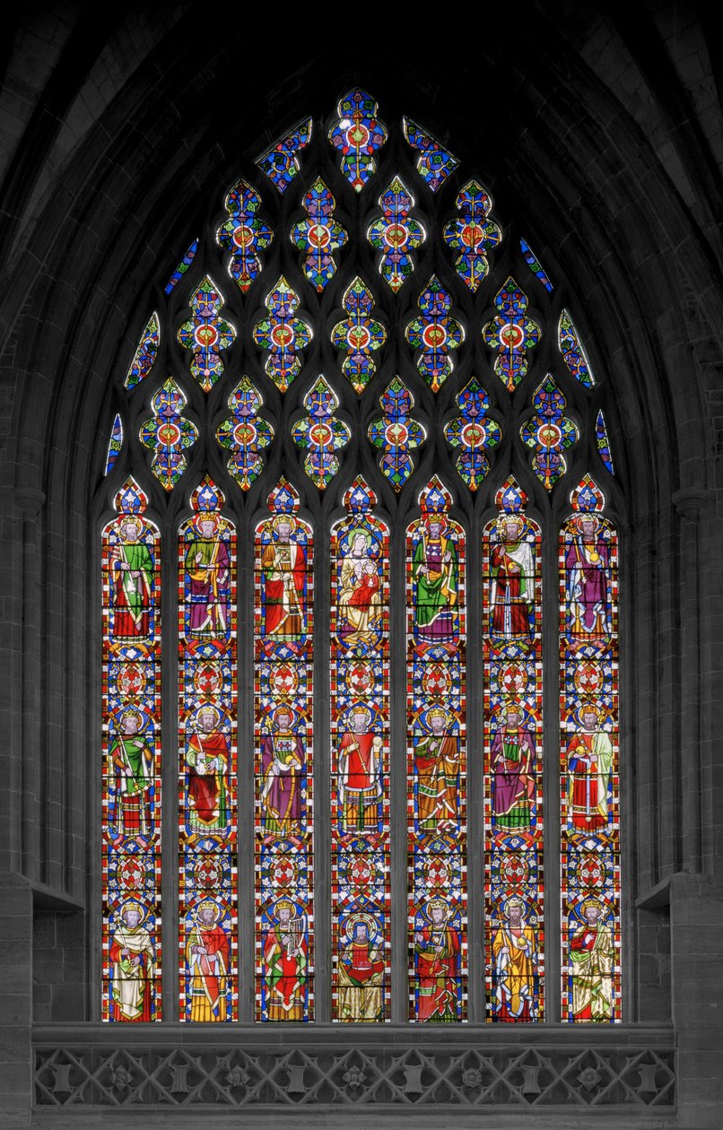 Jesse Tree, 1848 (lasimaalauksia) tekijältä Augustus Welby Northmore Pugin