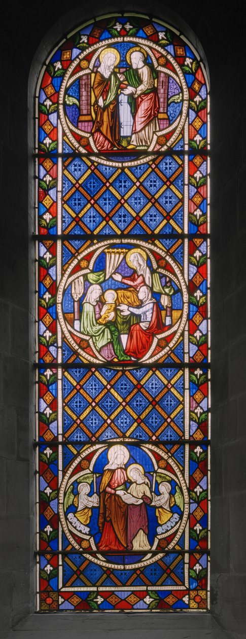 Pyhän Annan elämä, 1848 (lasimaalauksia) tekijältä Augustus Welby Northmore Pugin
