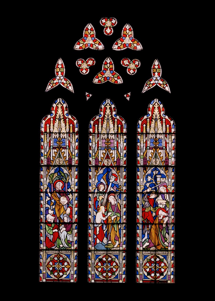 Johannes Kastajan elämä, 1852 (lasimaalauksia) tekijältä Augustus Welby Northmore Pugin