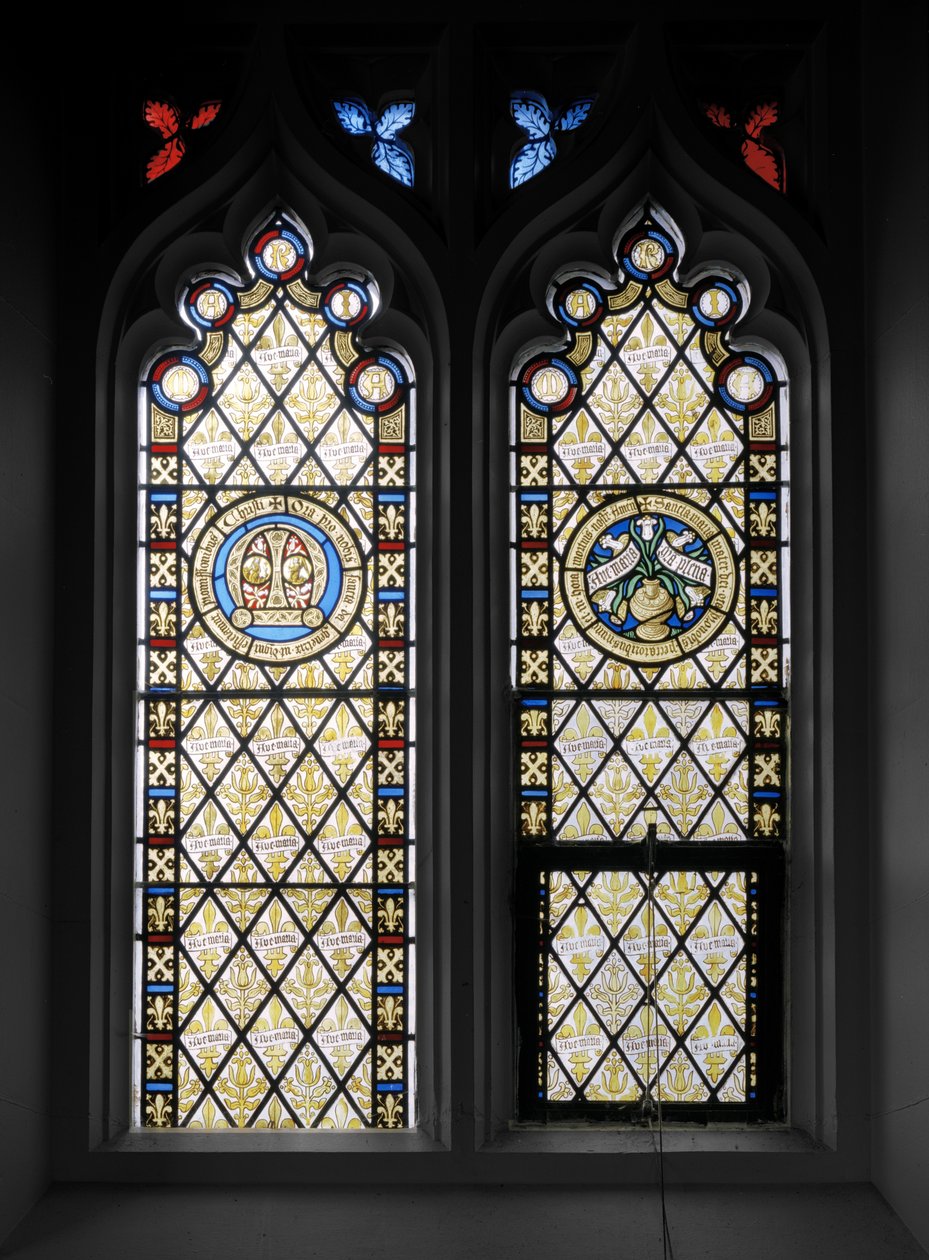 Pohjoisseinän ikkuna, 1841 (lasimaalauksia) tekijältä Augustus Welby Northmore Pugin