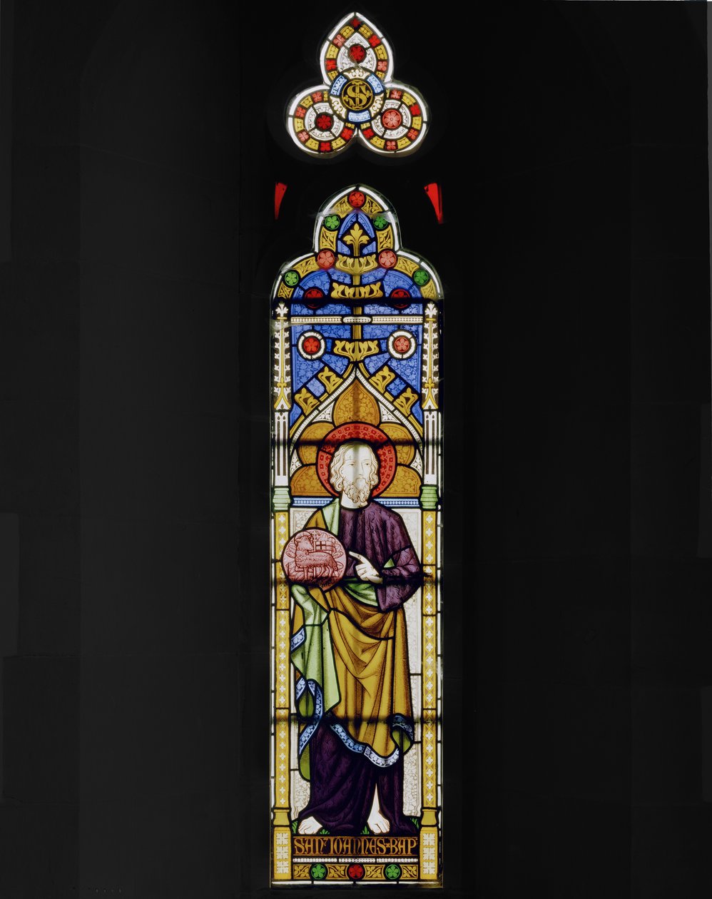 Johannes Kastaja, 1847 (lasimaalauksia) tekijältä Augustus Welby Northmore Pugin