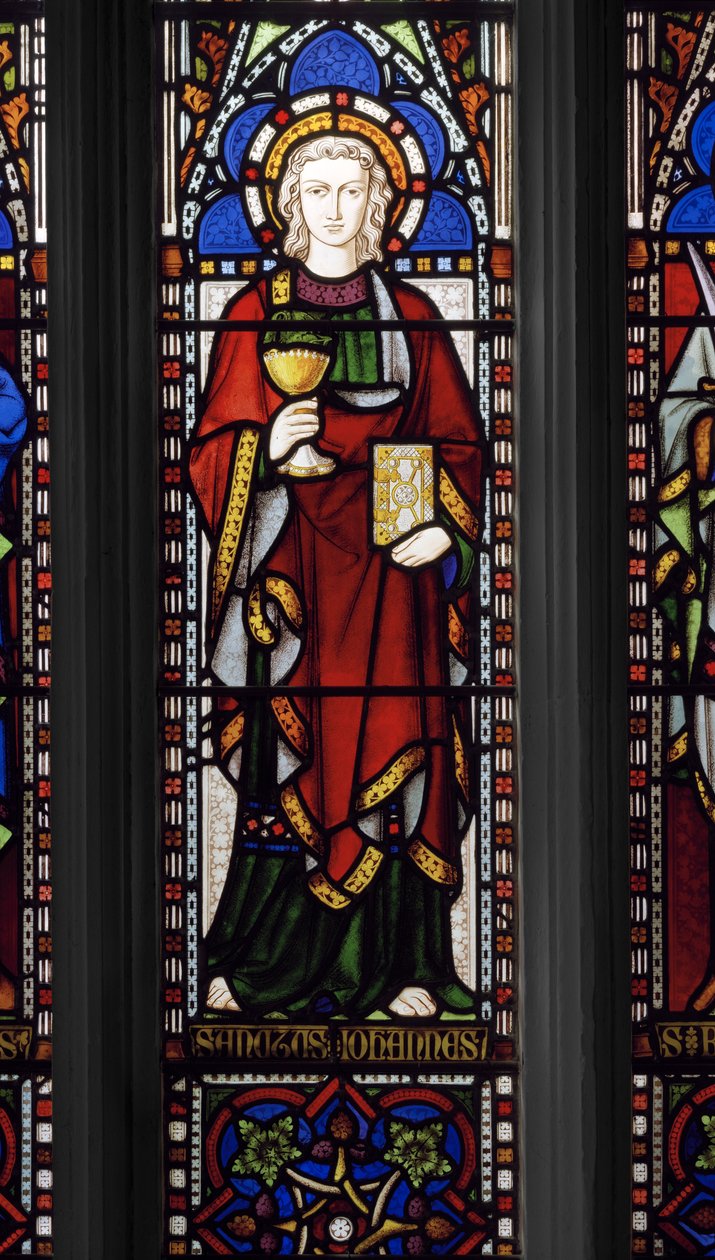 Johannes evankelista, 1849 (lasimaalauksia) tekijältä Augustus Welby Northmore Pugin