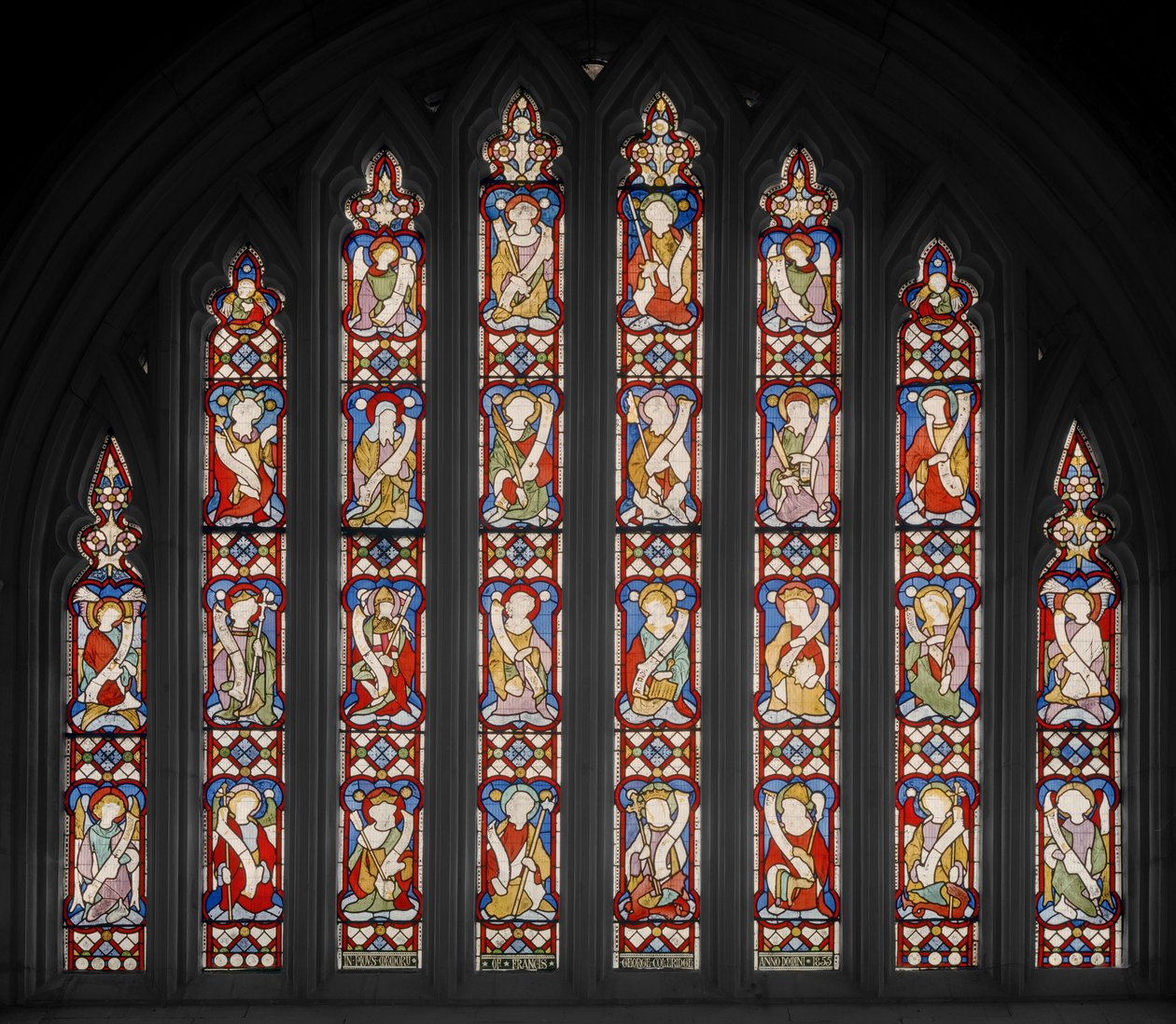 Te Deum, 1850 (lasimaalauksia) tekijältä Augustus Welby Northmore Pugin