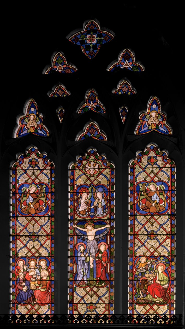 Ristiinnaulitseminen, 1849 (lasimaalauksia) tekijältä Augustus Welby Northmore Pugin