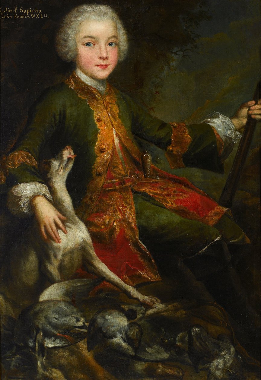 Józef Sapiehan muotokuva 1737-1792, noin 1740 tekijältä Augustyn Mirys