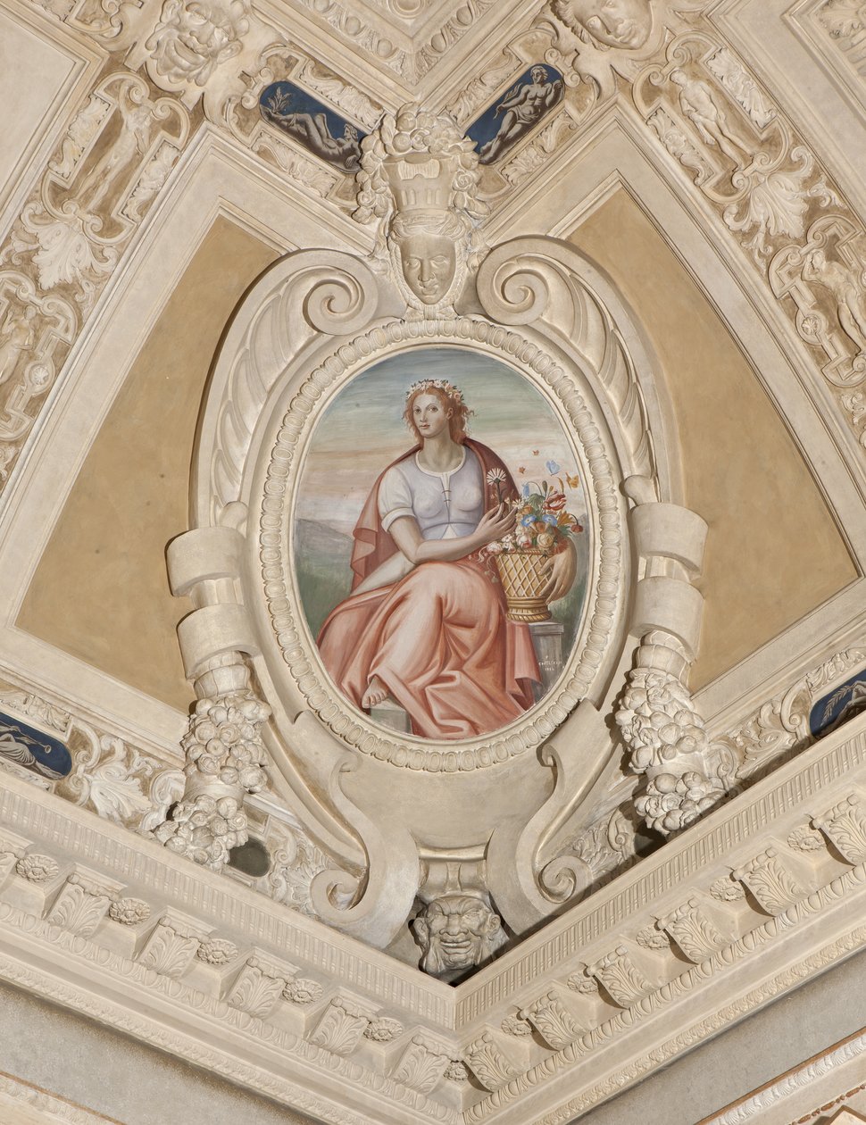 Kevät (fresko) tekijältä Aurelio Busso