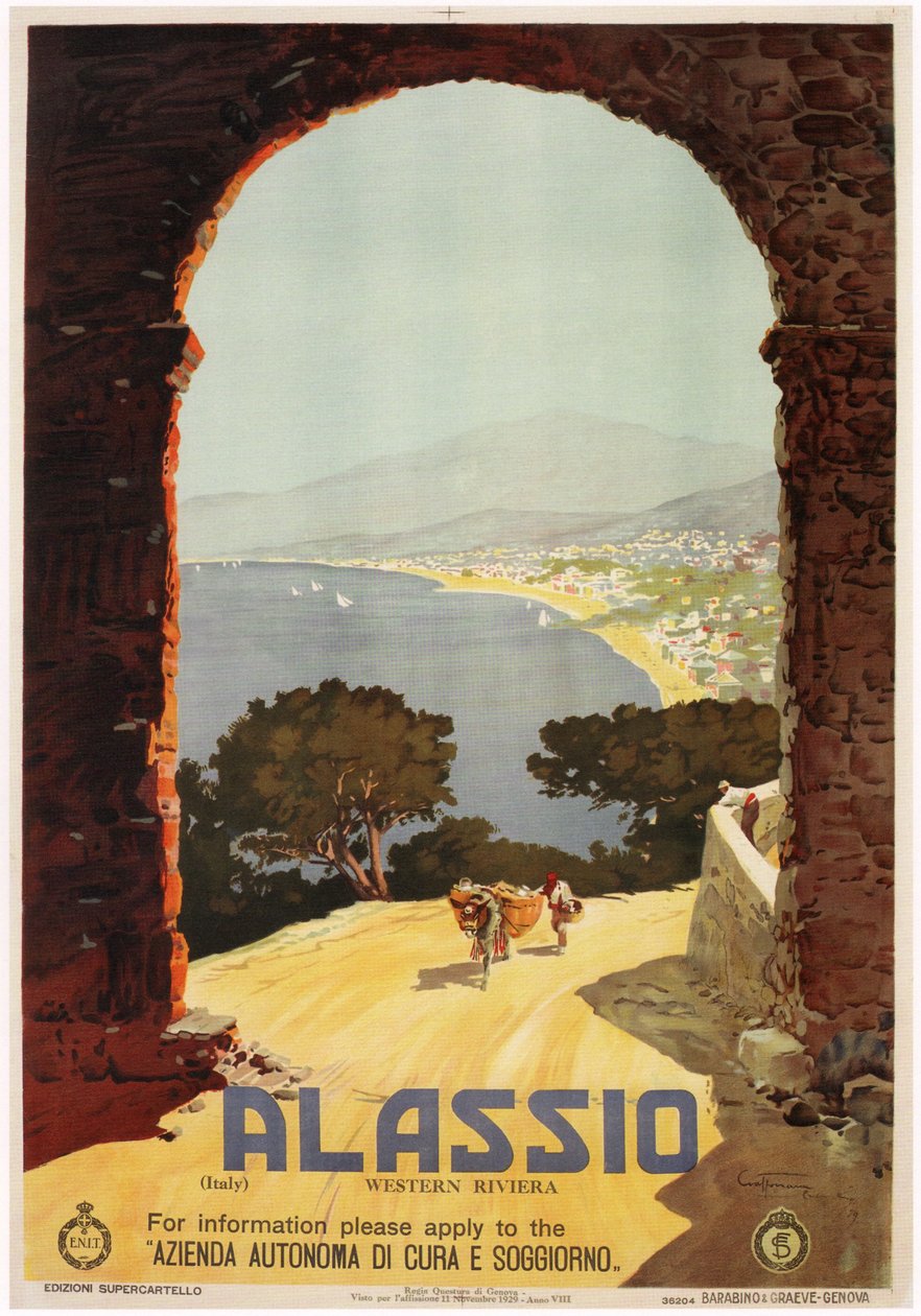Alassio, 1929 tekijältä Aurelio Craffonara