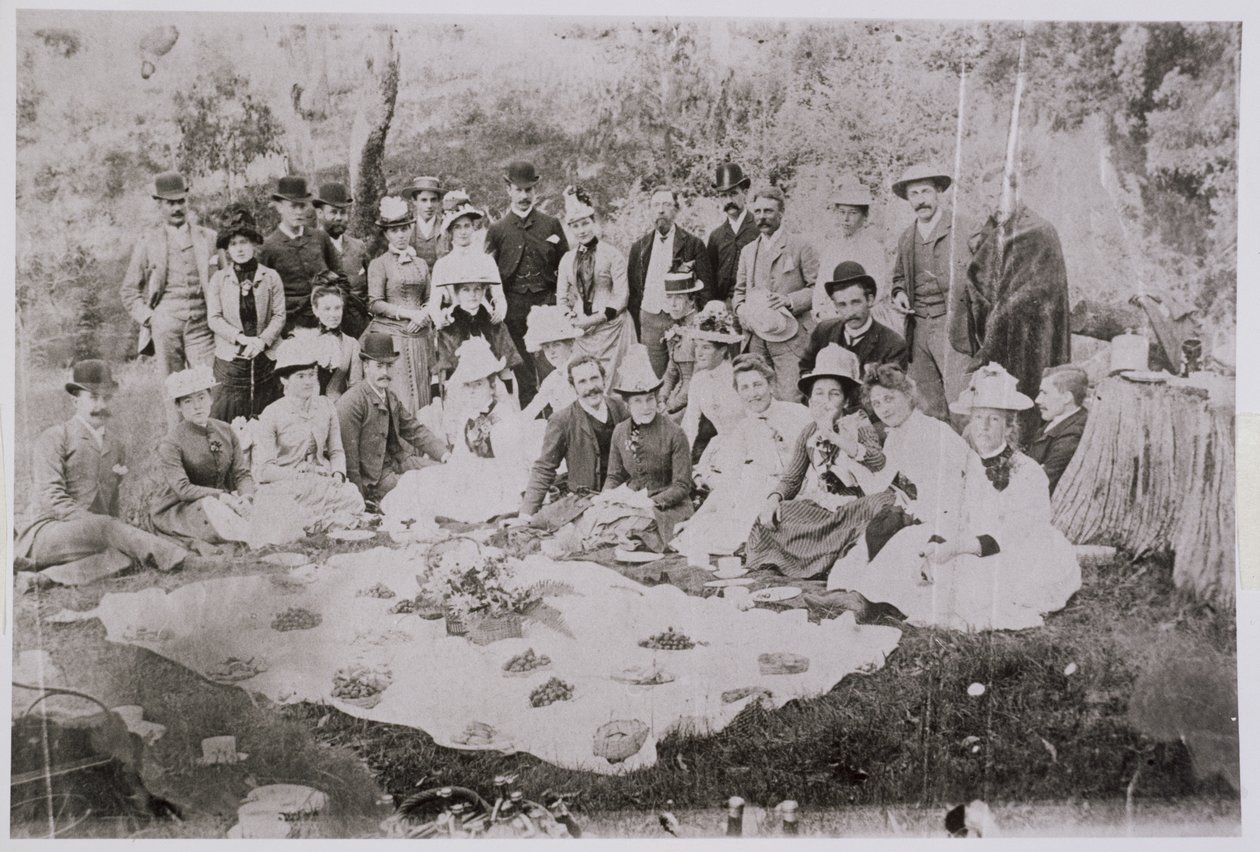 William Lawrence Bragg (1890-1971) ja hänen perheensä Australiassa, 1800-luvun lopulla tekijältä Australian Photographer