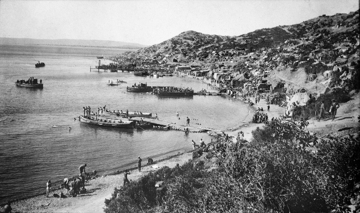 Näkymä Anzac Covelle, Gallipoli, 1915 tekijältä Australian Photographer