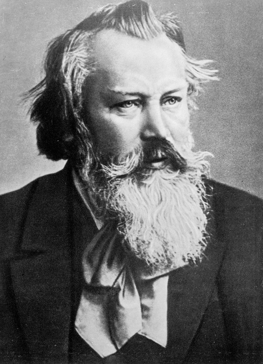 Johannes Brahms, 1879 tekijältä Austrian Photographer