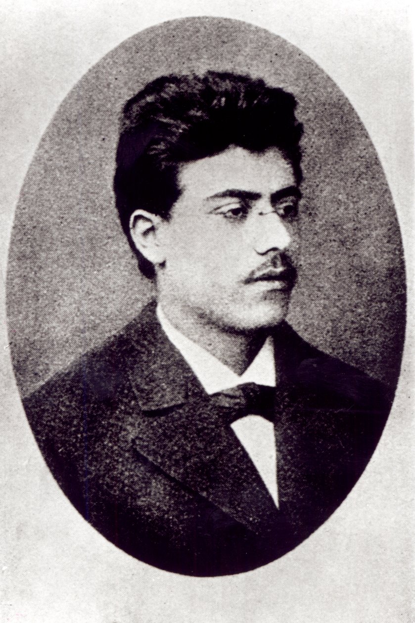Gustav Mahlerin muotokuva, 1878 tekijältä Austrian Photographer