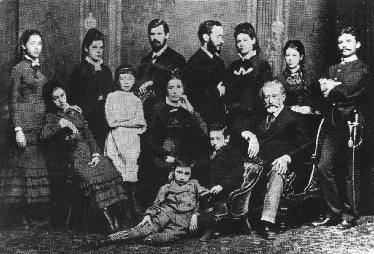 Freudin perhe, n. 1876 tekijältä Austrian Photographer