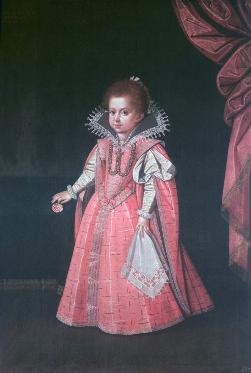 Arkkiherttuatar Maria Anna (1610-65) lapsena, Pyhän Rooman keisarin Ferdinand II:n (1578-1637) tytär tekijältä Austrian School