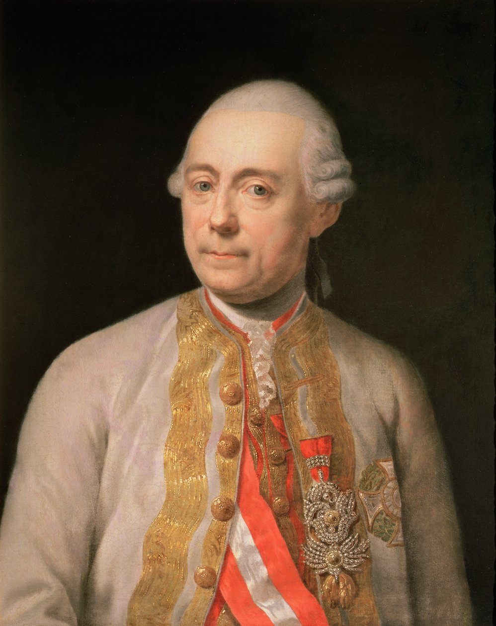 Francis Maurice Lacy, joka tunnetaan nimellä Franz Moritz Lascy (1725-1801), Irlannin marsalkka Itävallan armeijassa, yhteinen komentaja Baijerin perintösodassa tekijältä Austrian School