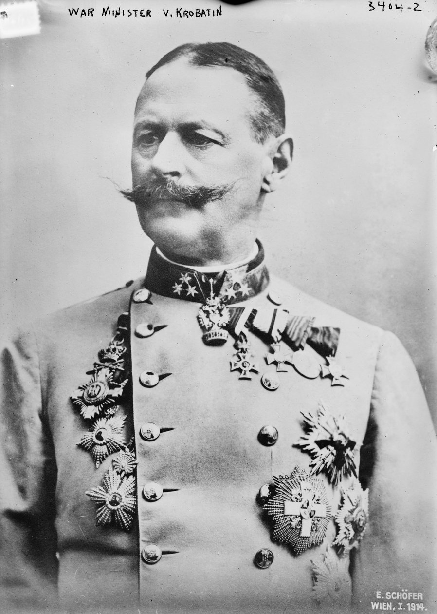 Sotaministeri V. Krobatin, 1914 tekijältä Austrian Photographer